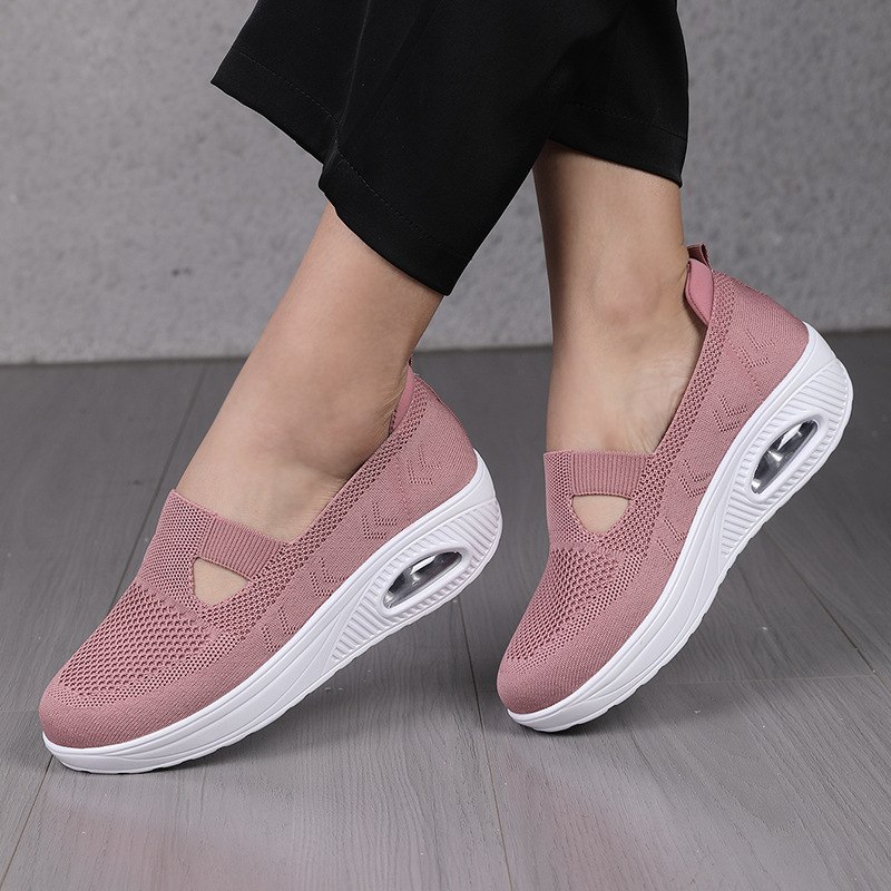 Women's Wedge Platform Mesh Surface Breathable Casual Shoes foto 4