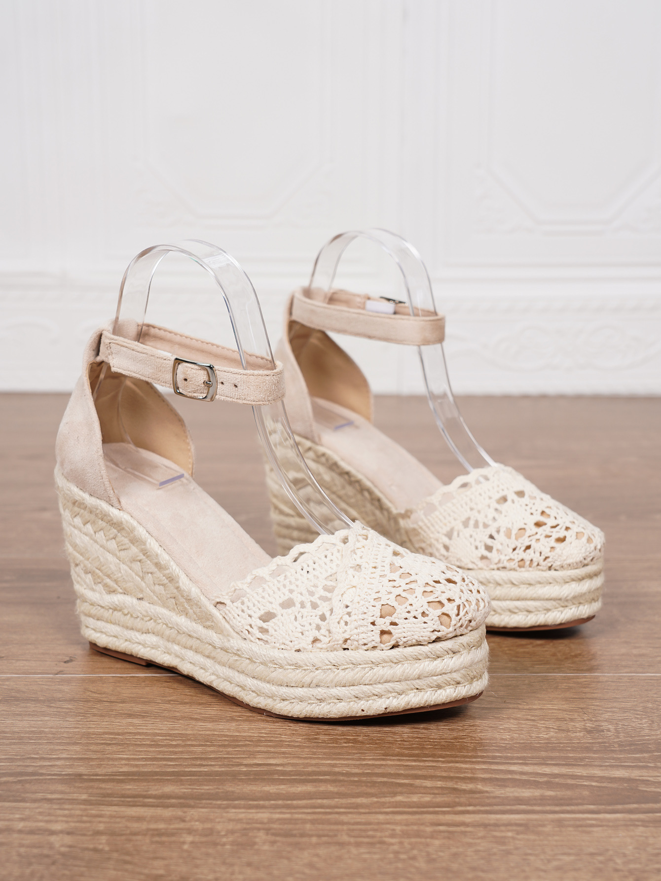 Platform Espadrille Sandals With Ankle Strap foto 4