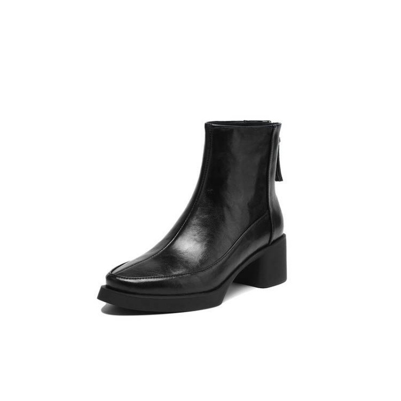 Womens Genuine Leather High-Heel Ankle Boots New Fall Winter Style For Winter Seasons foto 5