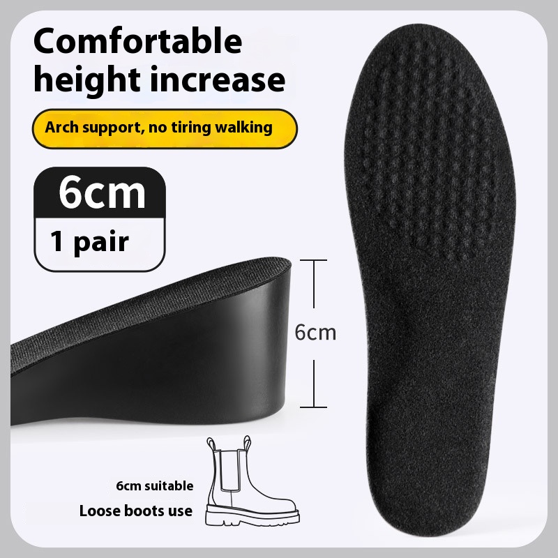 Invisible Height Increasing Insole Men's Not Tired Feet Do Not Collapse Inner Heightening Pad foto 5
