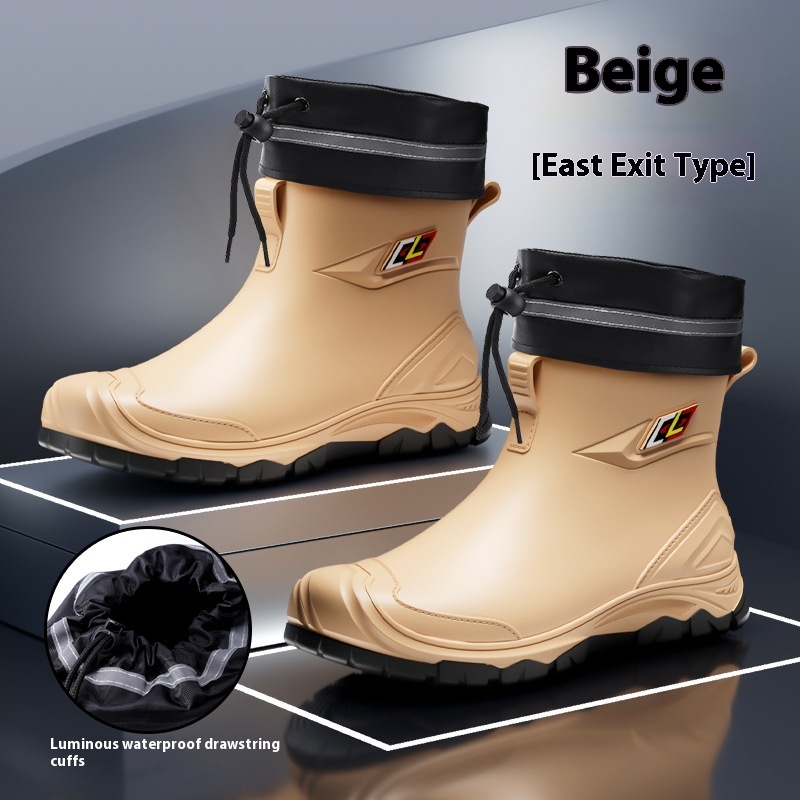 Non-slip Wear-resistant Outdoor Trendy Rain Shoes foto 2