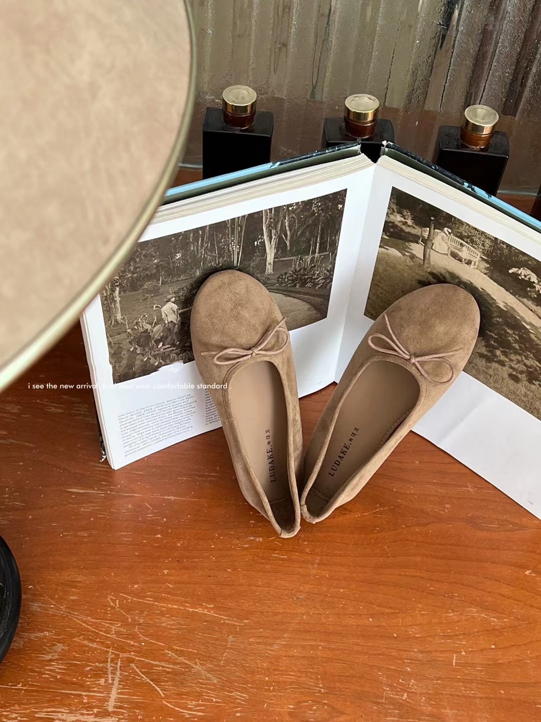 Low-cut Ballet Shoes Bow Flat Shoes foto 3