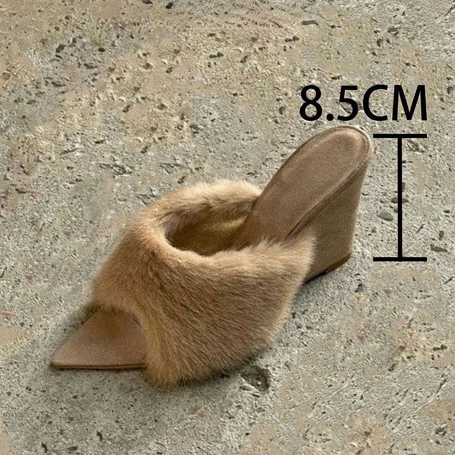 French Casual Fashion Wedge Slippers foto 3