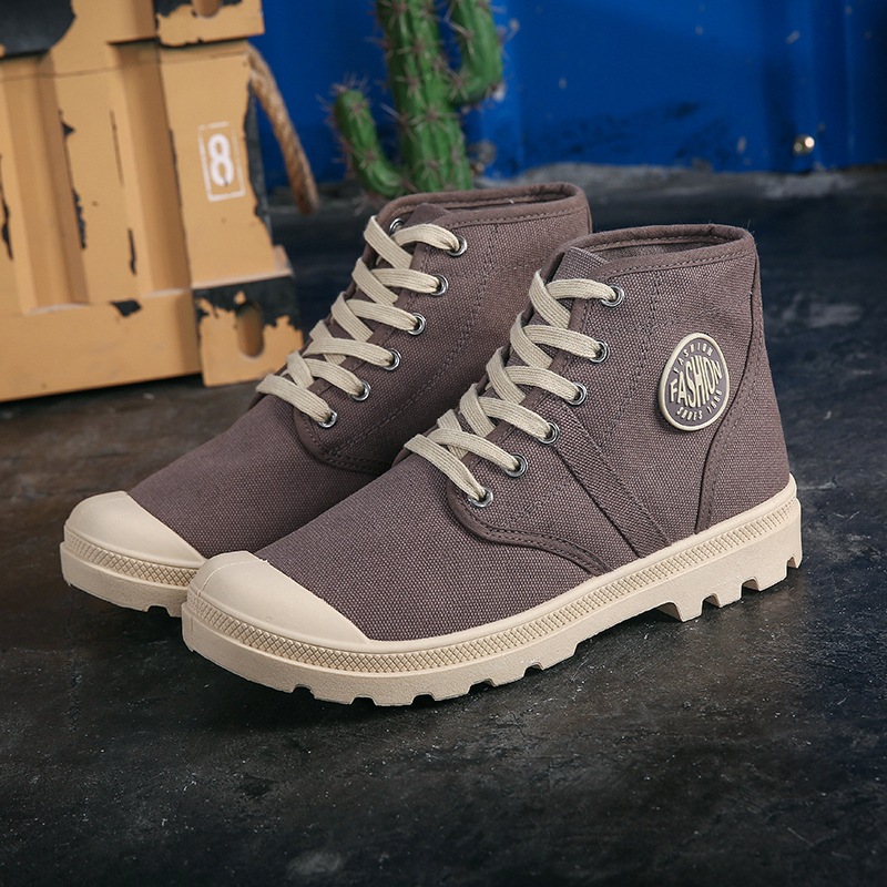 Canvas Casual Shoes Student Sneakers All-match Fashion Hip Hop High Cut Hiking Shoes foto 5