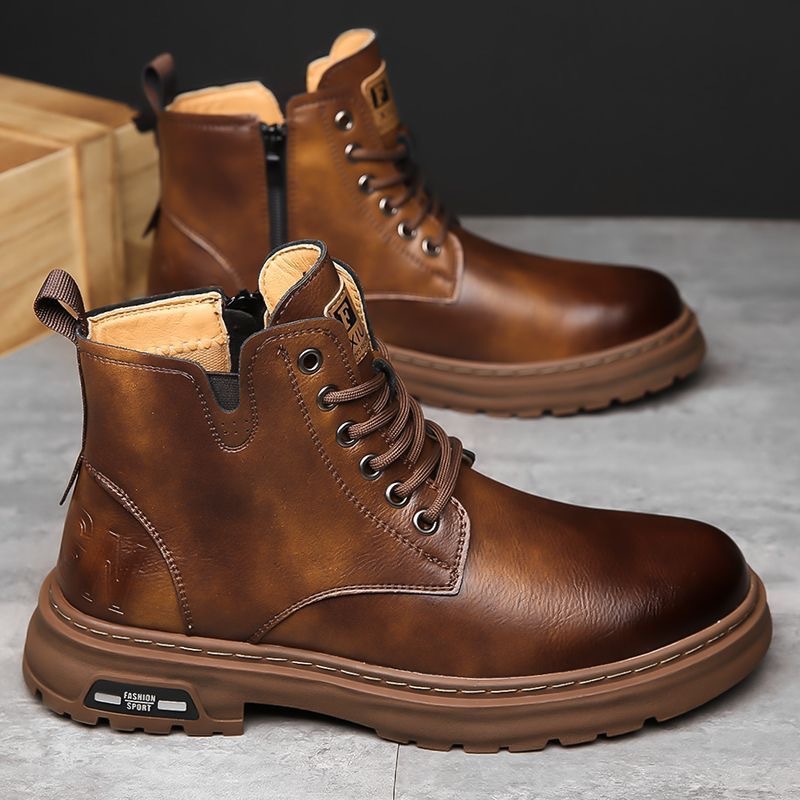 British Martin Boots Thick Bottom Outdoor Hiking Workwear Men foto 4