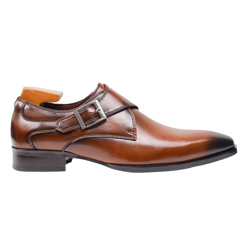 Square Toe Men's Shoes Business Formal Wear Leather Shoes Men's British Style foto 2