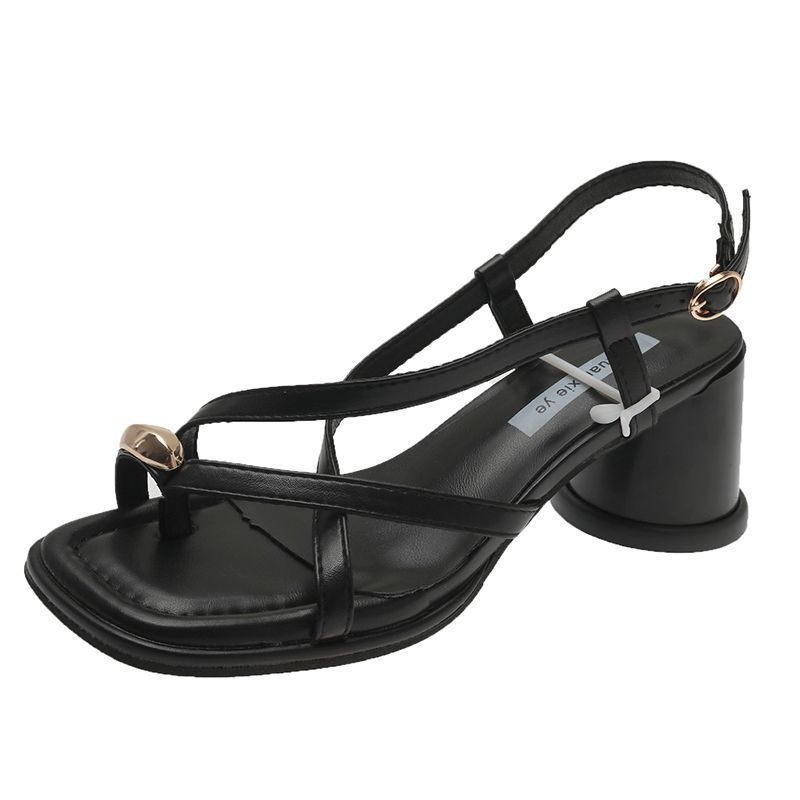 Women's Fashionable All-match Gentle Temperament Ankle-strap High Heel Sandals foto 2
