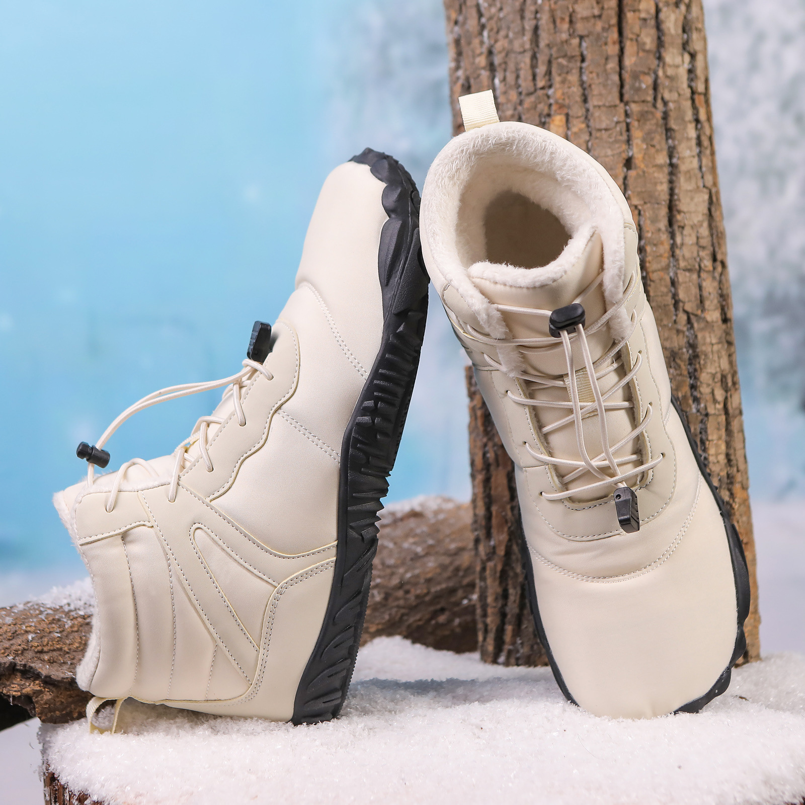 Five Fingers Non-slip Snow Boots Waterproof Velvet Warm Men And Women Outdoor Hiking Shoes foto 4