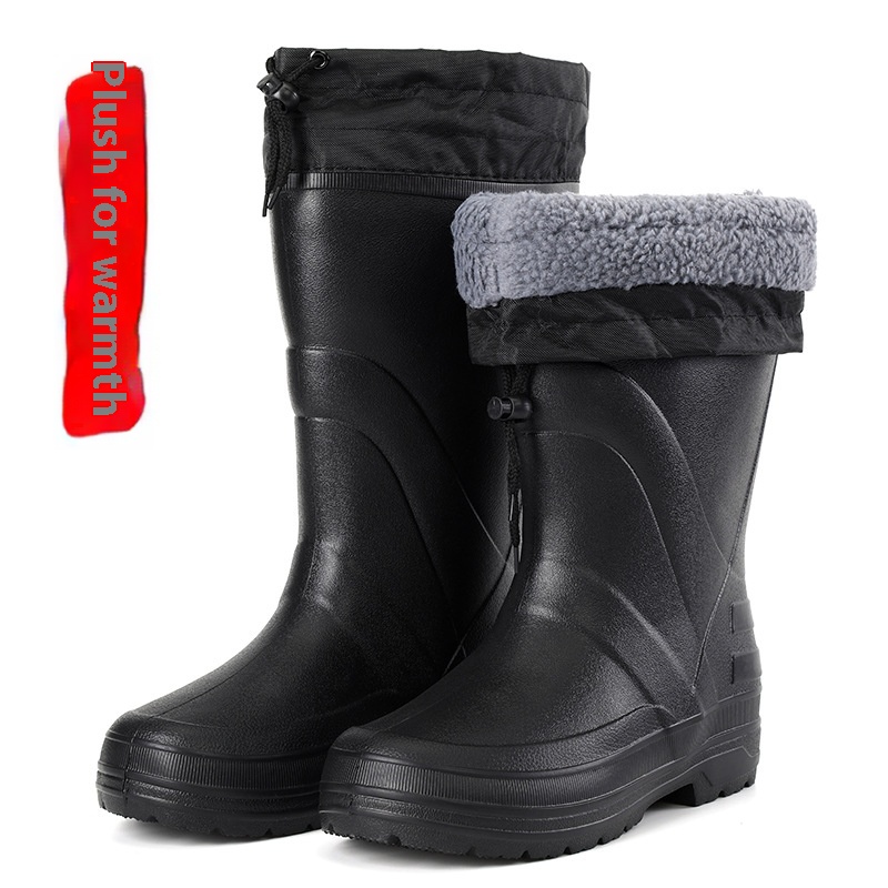 Men's Lightweight Labor Protection Pure Long Rain Boots foto 3