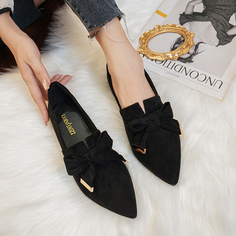 Flat Shoes Deep Mouth Soft Surface Slip-on