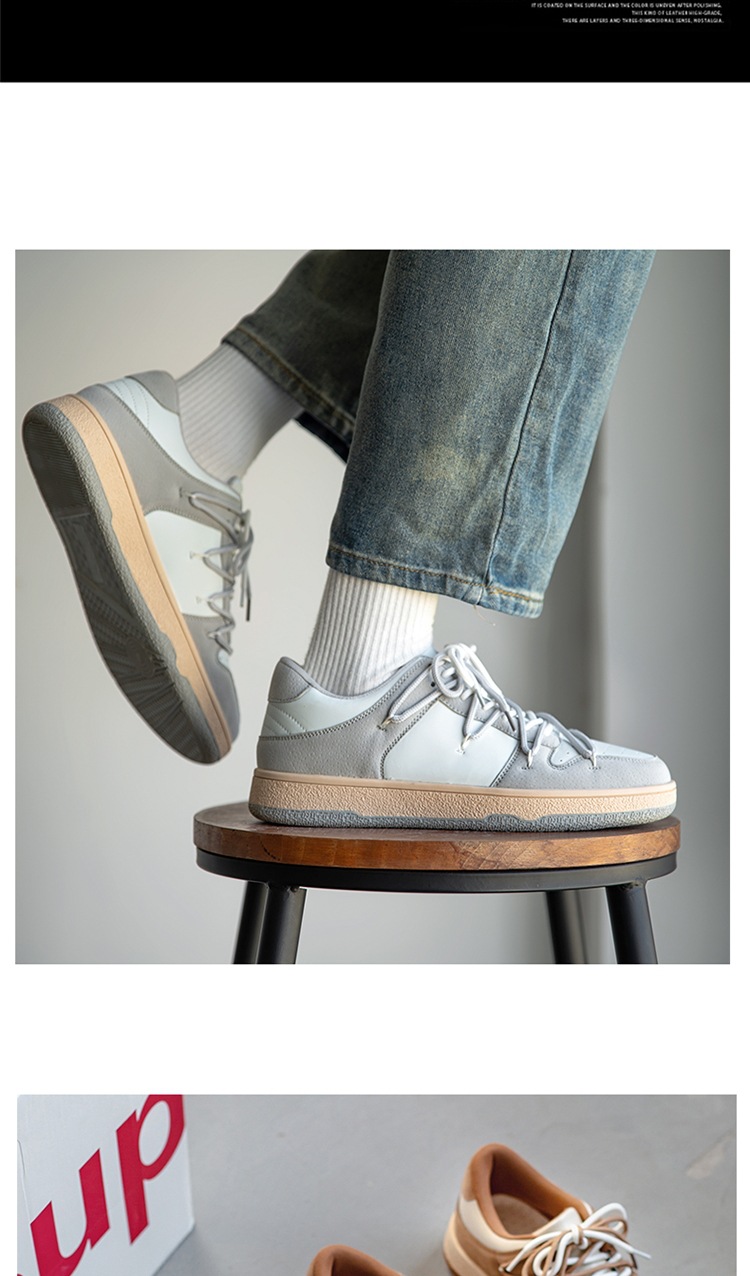 Casual Breathable Platform Low-top Lace-up Sneaker foto 2