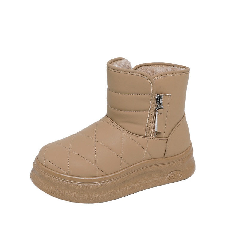 Womens Casual Warm Fleece-lined Snow Boots foto 3