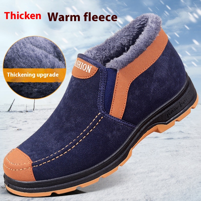 Men's Traditional Cotton Shoes Warm With Velvet foto 2