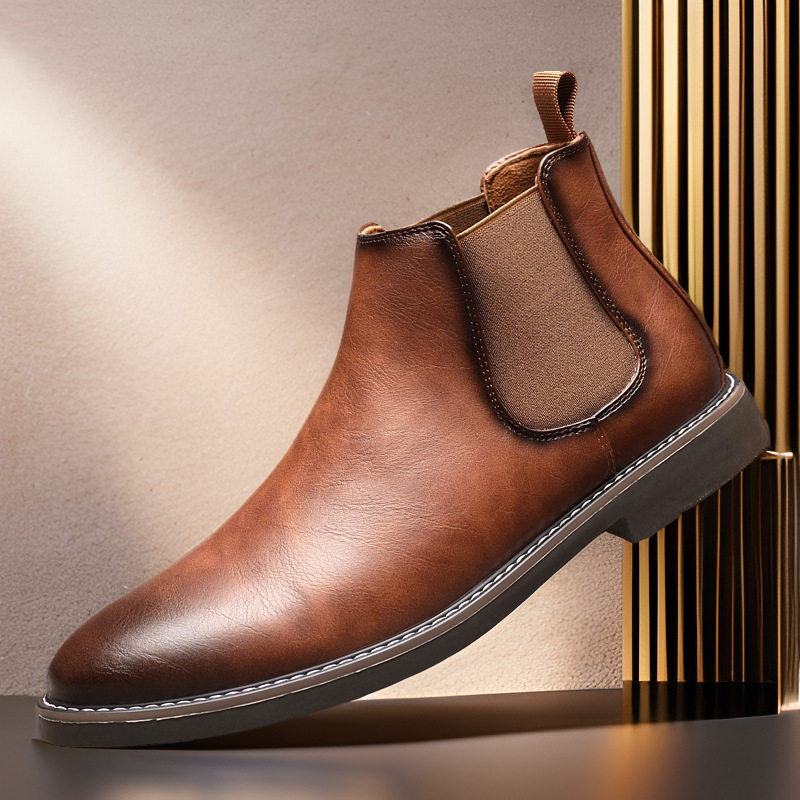 All-matching British Retro Chelsea Boots Men's Shoes foto 2