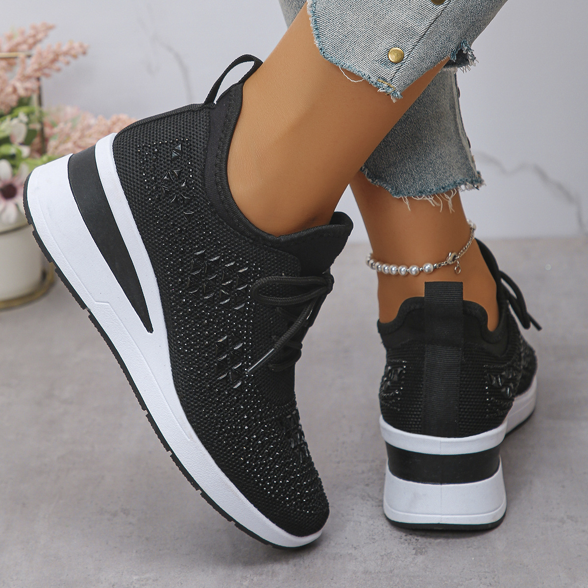 Breathable Casual Height-Enhancing Mesh Shoes foto 5