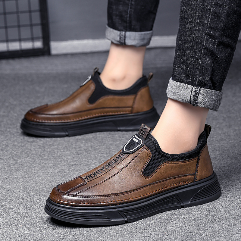 Solid Color Casual Men's Shoes Daily Travel Low Cut Round Head foto 2