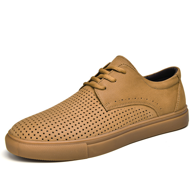 Mens Stylish Minimalist Versatile Casual Leather Shoes foto 5