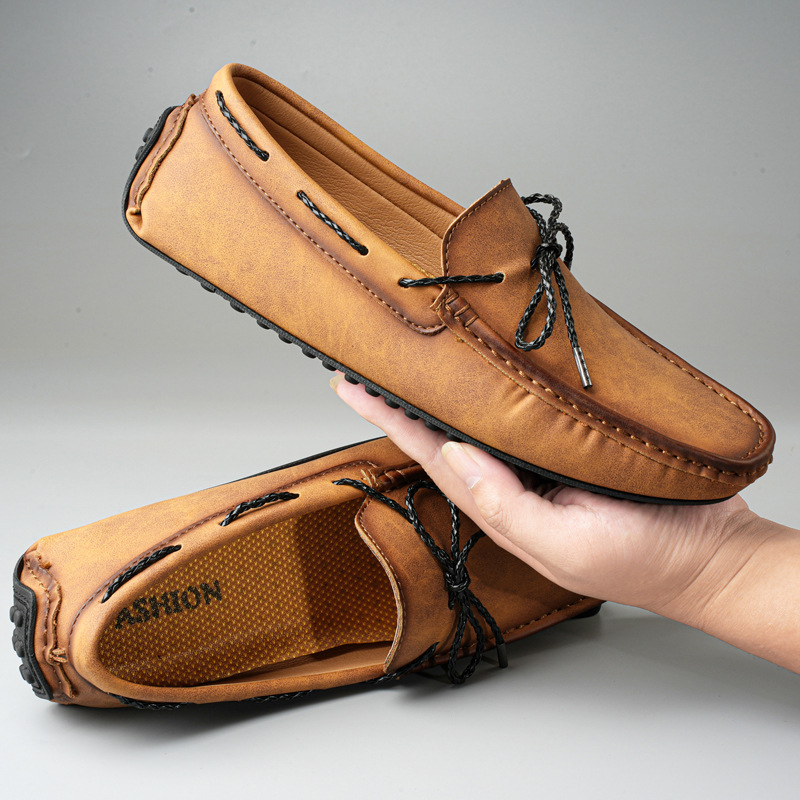 Spring And Summer Plus Size Men's Casual Korean-style Lace-up Lazy Driving Men's Shoes foto 5