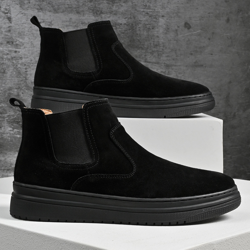 Men's Martin Boots Genuine Leather Mid-top foto 5