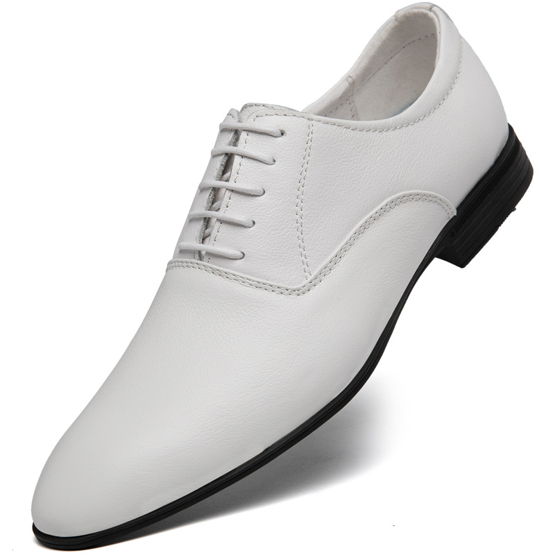 Men's Pointed Business Casual Leather Shoes foto 3