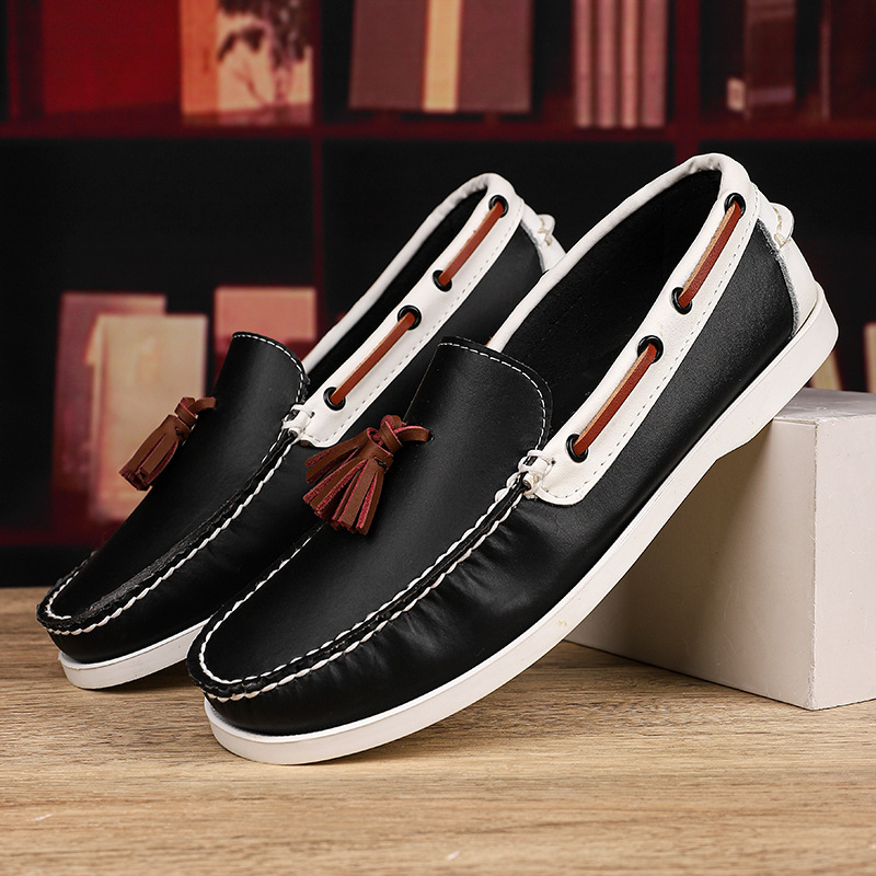 Plus Size Sailing Casual Leather Shoes Men foto 3