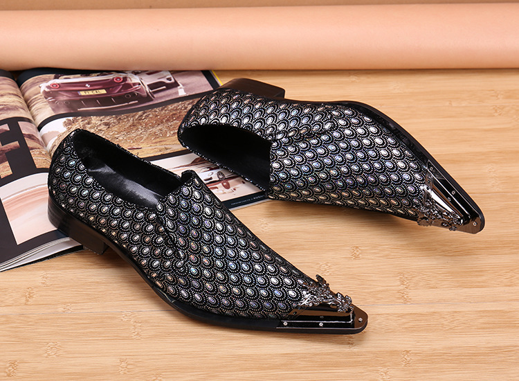 Versatile Casual Men's Slip-on Leather Shoes foto 4