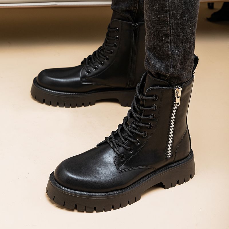 Martin Boots Men's Leather High-top Leather Shoes foto 4