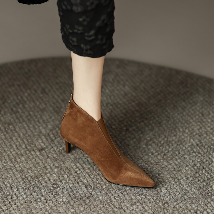 Versatile Niche-style Fashion Elastic Boots With A Stiletto Heel foto 5