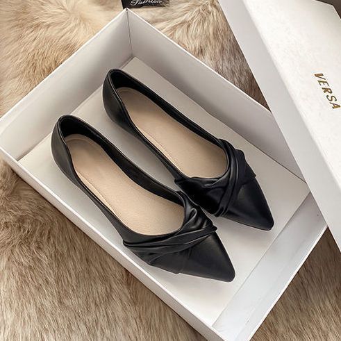 New Chanel-style Pointed-toe Flat Shoes For Women foto 2