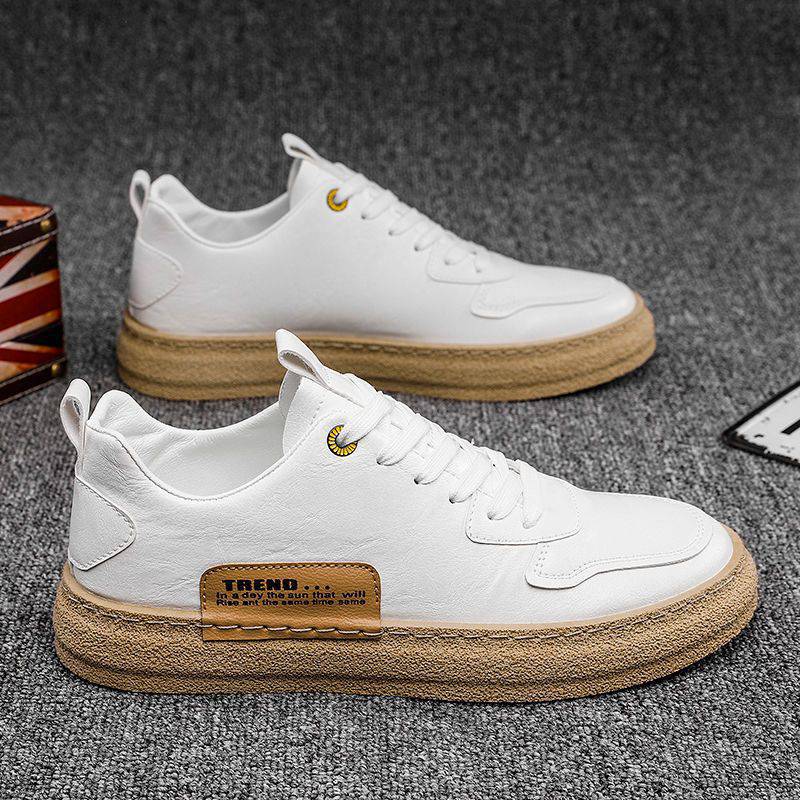 Men's Fashionable Hundred Leather Panel Shoes foto 3