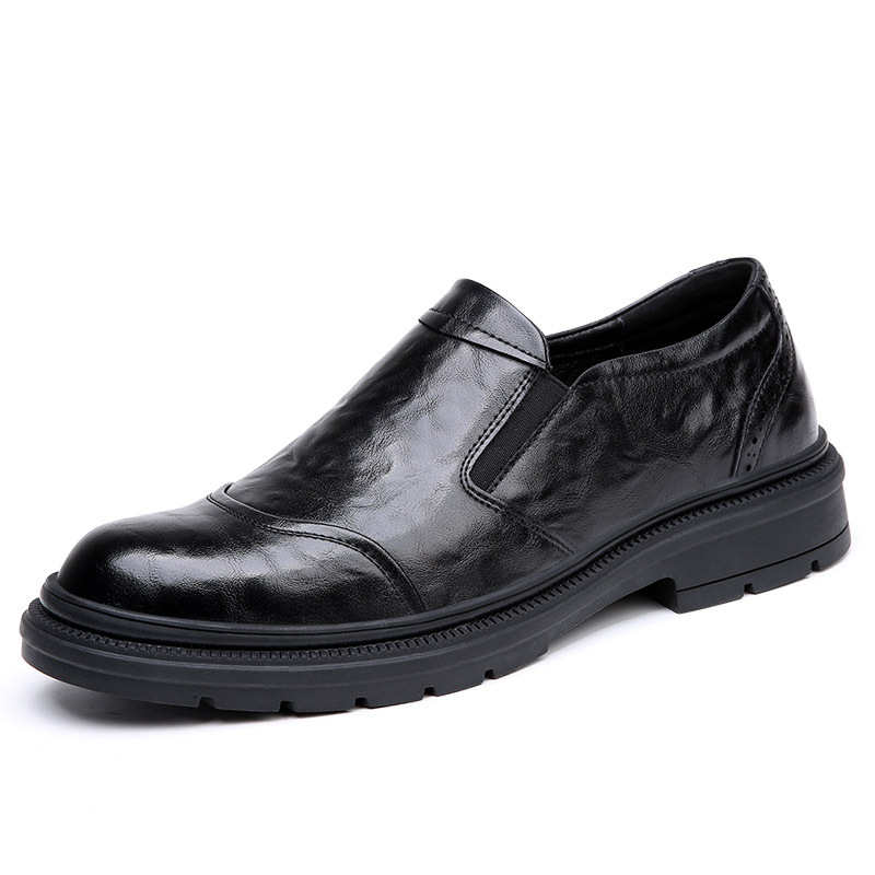 New Spring Leather Shoes Men's Breathable Leather All-matching foto 5