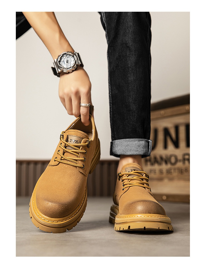 Men's Casual Leather Martin Boots foto 3