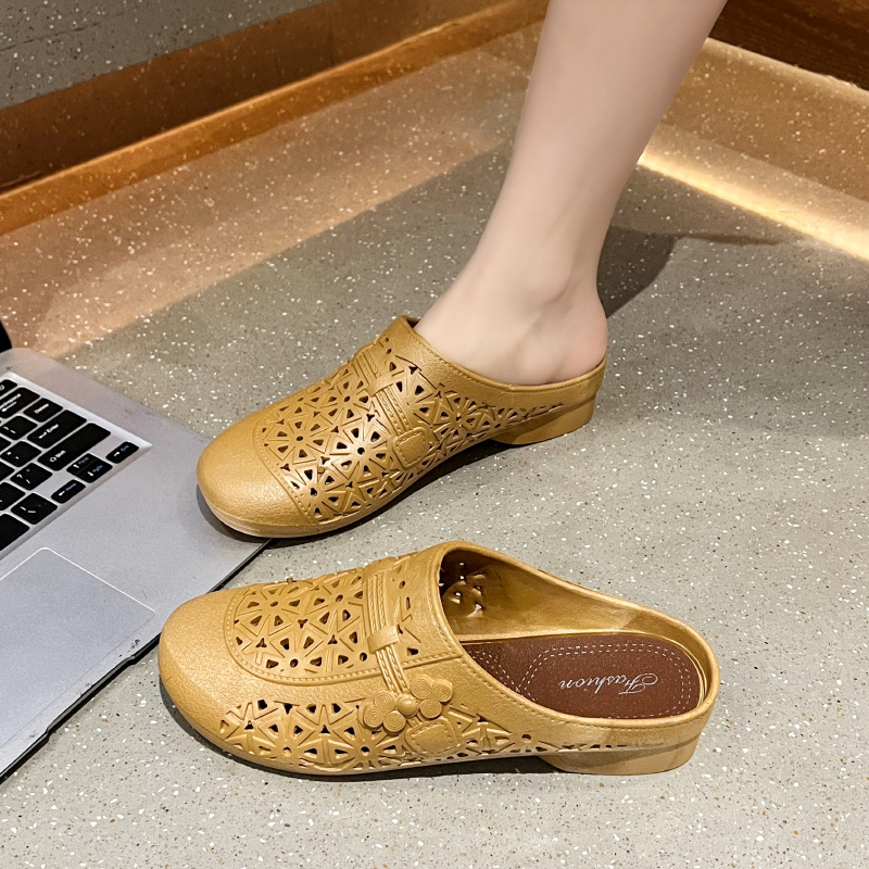 Flat Toe Box New Niche Fairy Style Half Slippers foto 2