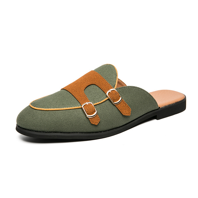 Men's Casual Summer Breathable Closed Toe Semi-slipper Sandals foto 3
