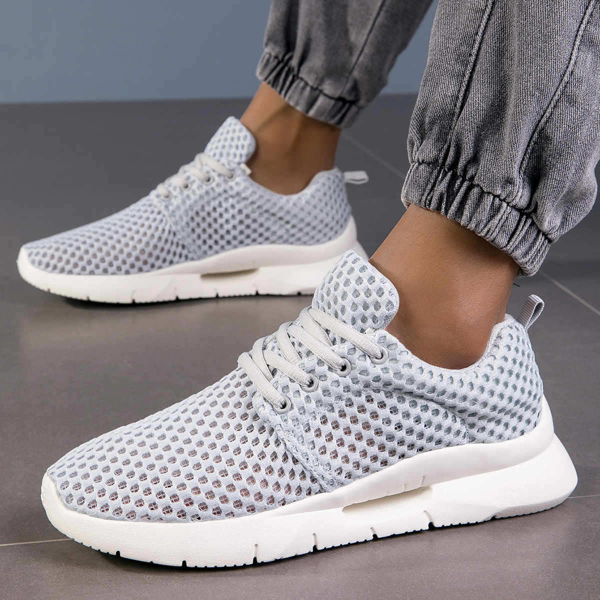 Summer Flyknit Mesh Couple Shoes foto 5