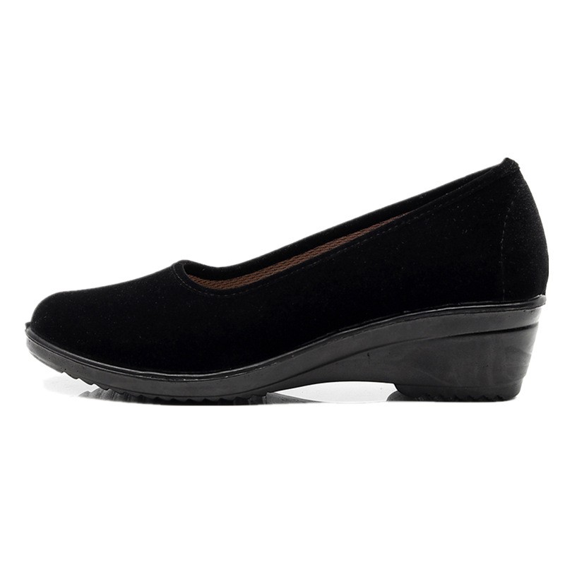 Workwear Soft-soled Black Womens Shoes foto 2