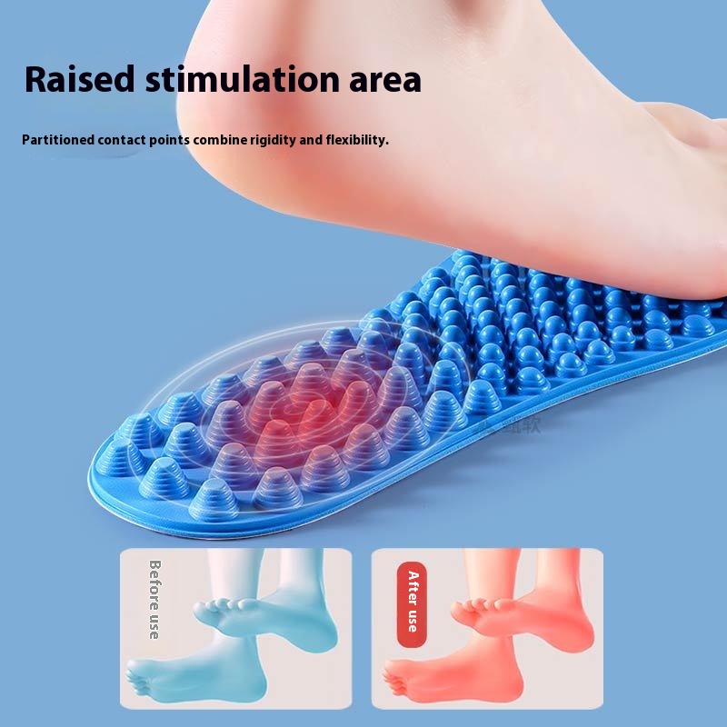 Men's And Women's Shock-absorbing Soft Elastic Shock-absorbing Deodorant And Breathable Not Tired Foot Insole foto 2