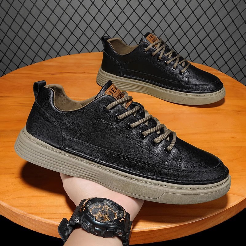 Autumn Men's Safety Shoes Black Sports Sneakers foto 4