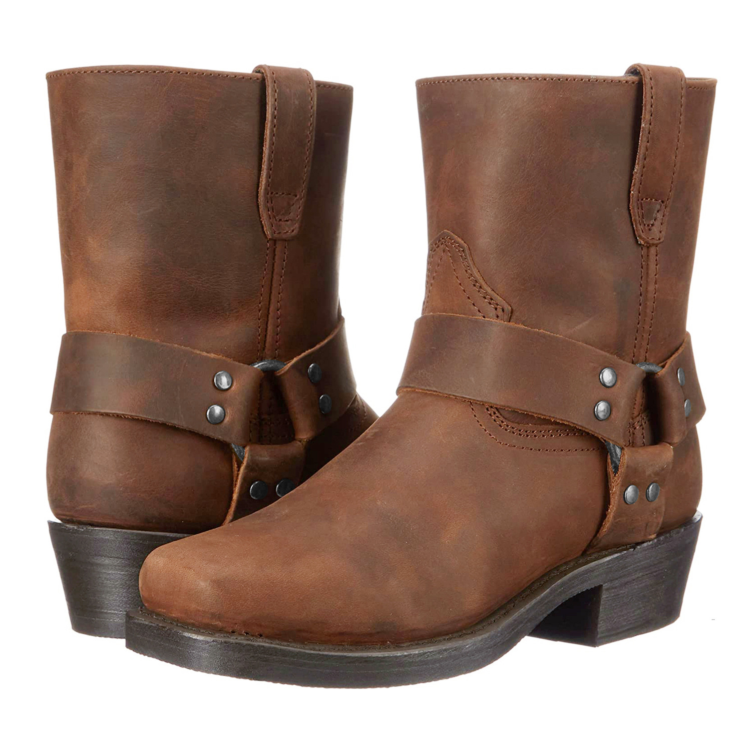 Versatile Men's Casual Leather Retro Short Boots foto 4