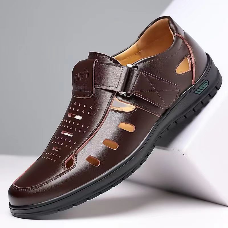 Casual Breathable Summer Hollow Sandals Men foto 2