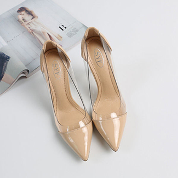 Transparent Nude High Heels Women's Stiletto Heel Summer foto 5