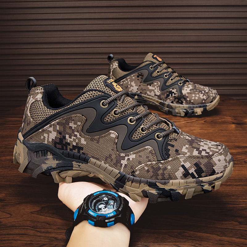 Outdoor Leisure Plus Size Breathable Hiking Shoes Men foto 3