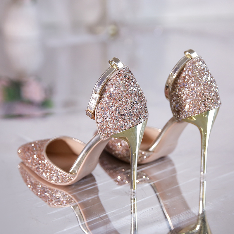 European And American Style Stiletto Heel Fashion High Heels foto 4
