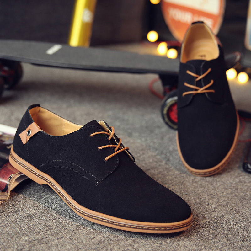 Personality Men's Casual Suede Shoes foto 3
