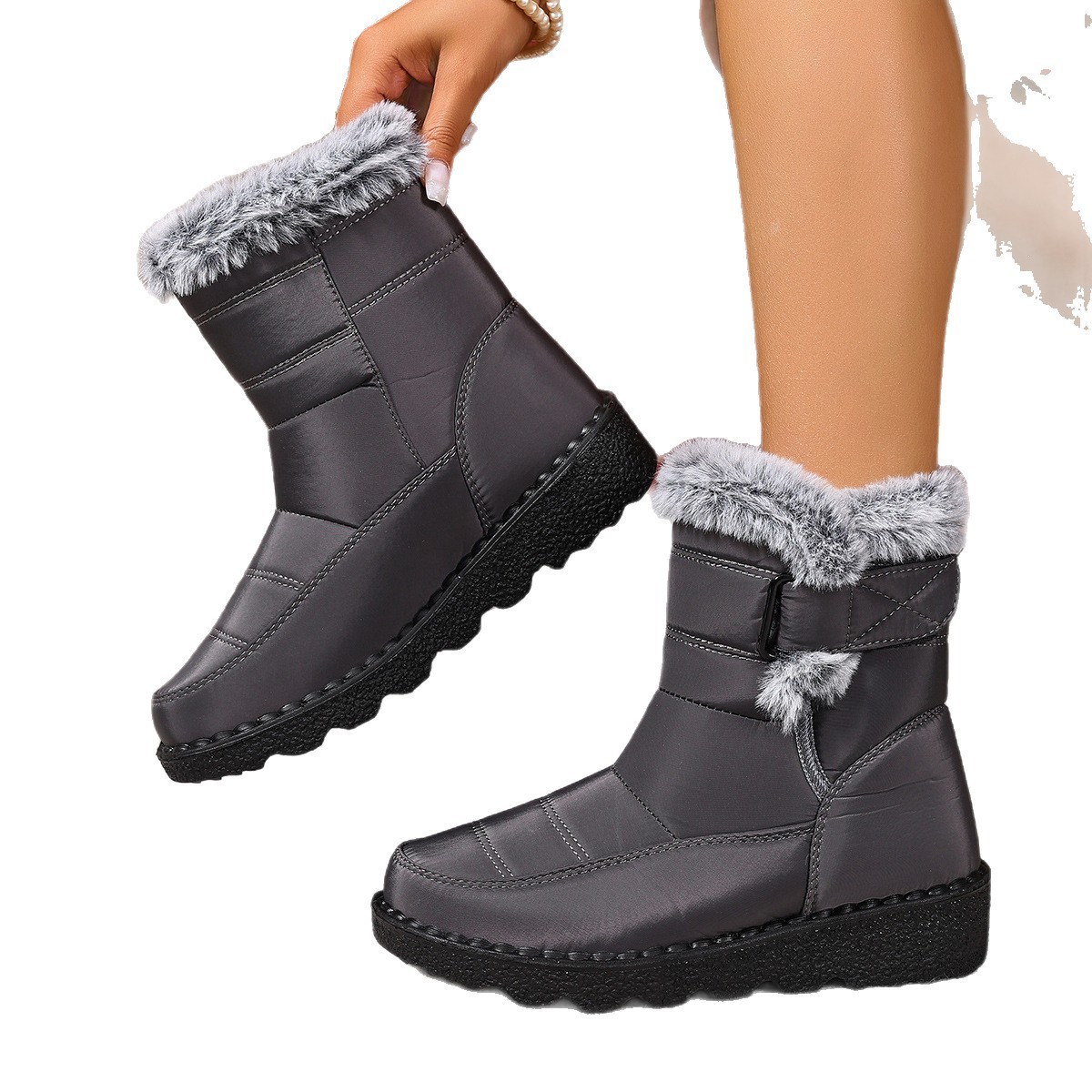 Women's Snow Boots Plus Size Wear-resistant Comfortable Warm Boots foto 3