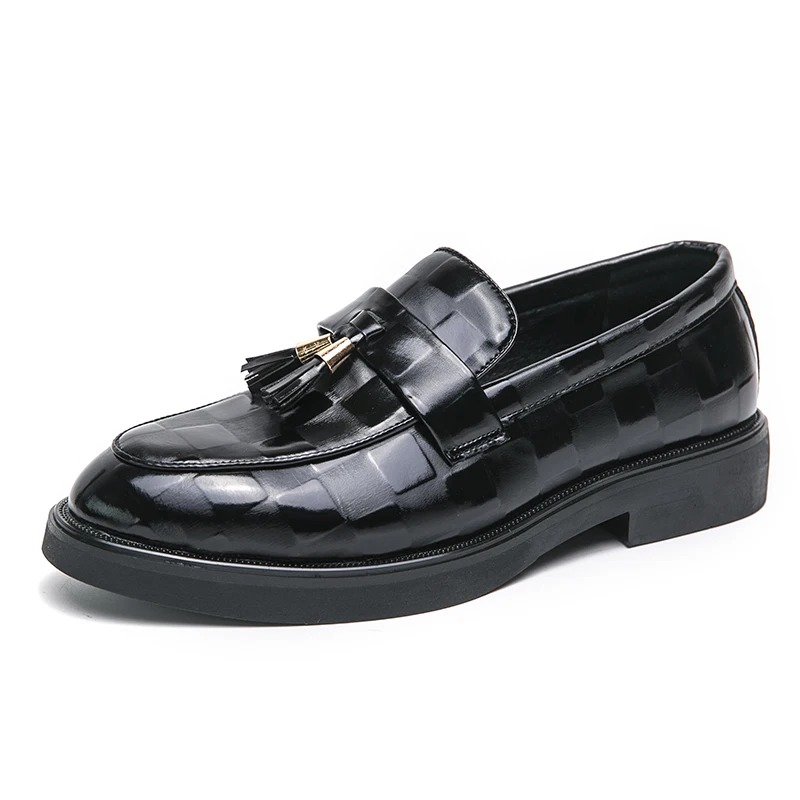 New Style One Foot Leather Shoes For Men foto 4