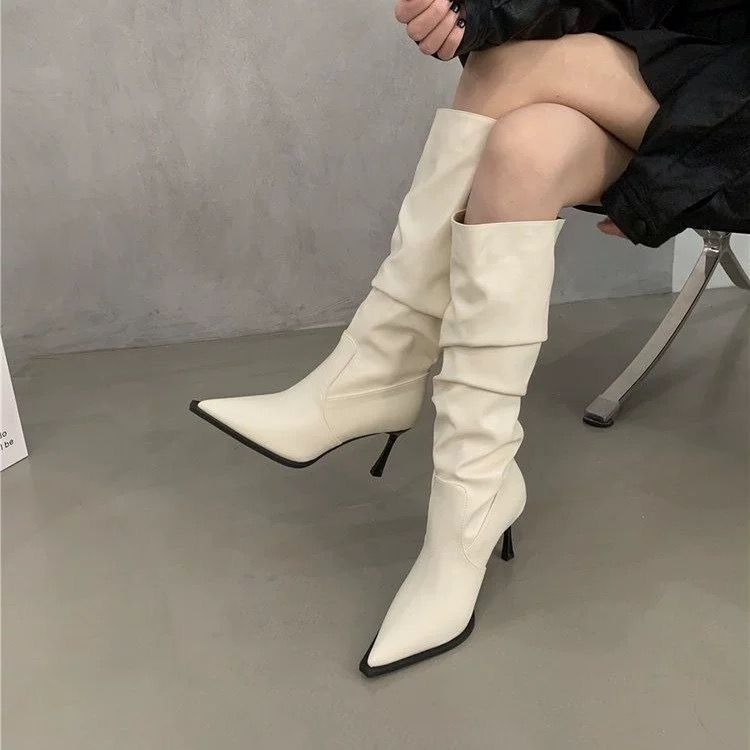 New High-rise Retro Niche-design Over-the-knee Boots foto 2