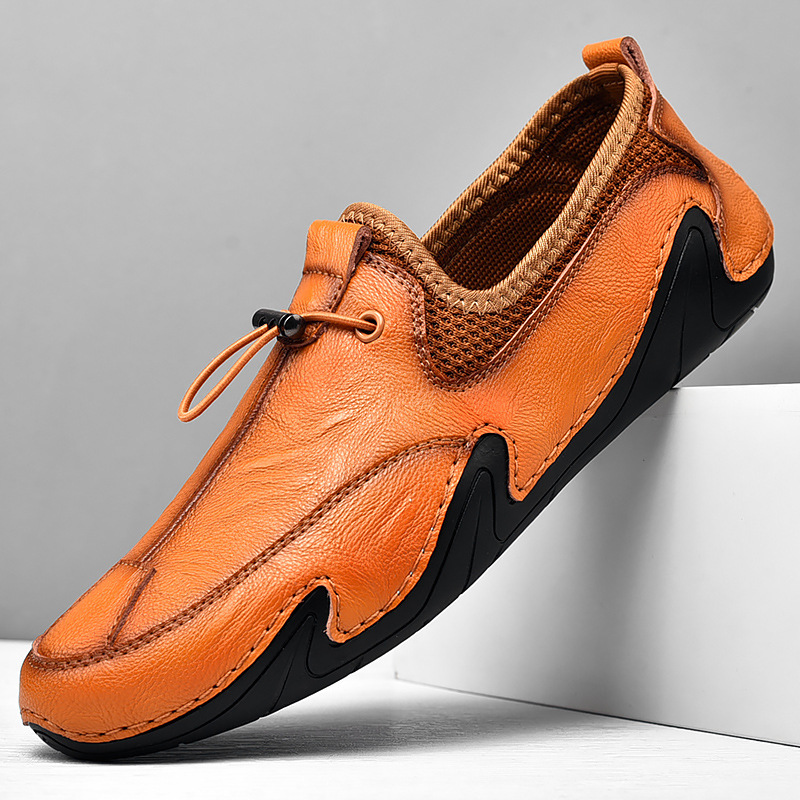 Fashion British Leisure Men's Leather Shoes foto 3
