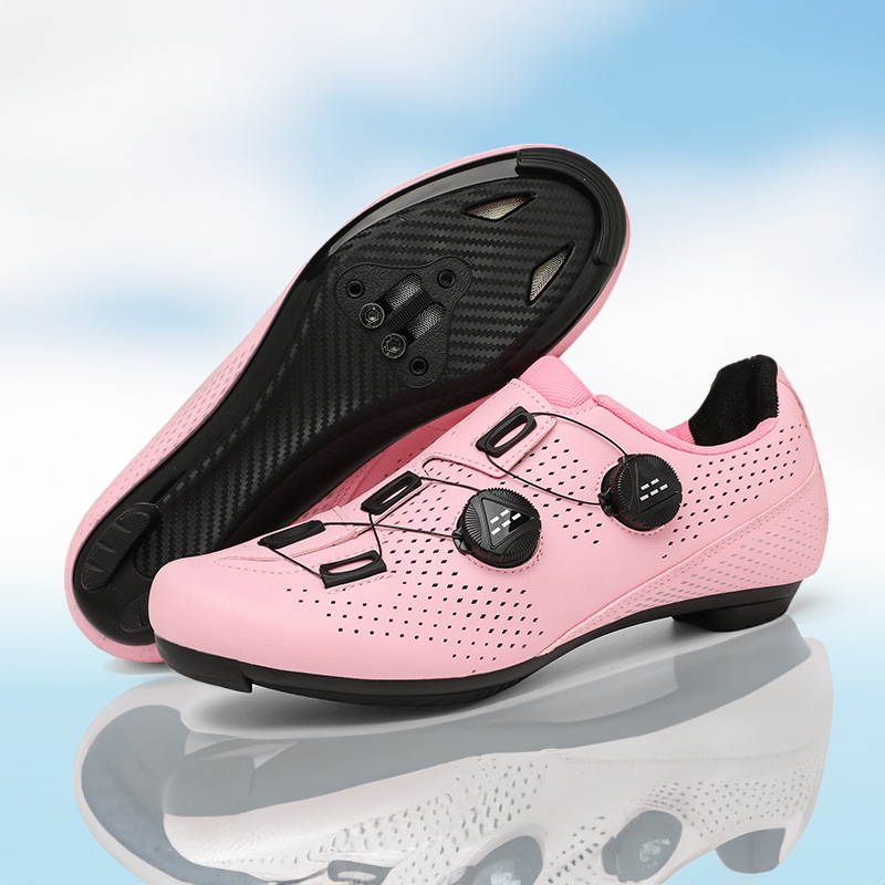 Road Bike Clipless Shoes And Mountain Bike Hard-soled Clipless Pedal Set foto 3