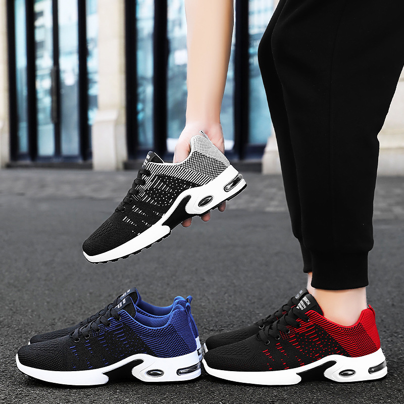 Men's Flyknit Mesh Breathable Casual Soft Sole Sneakers foto 3